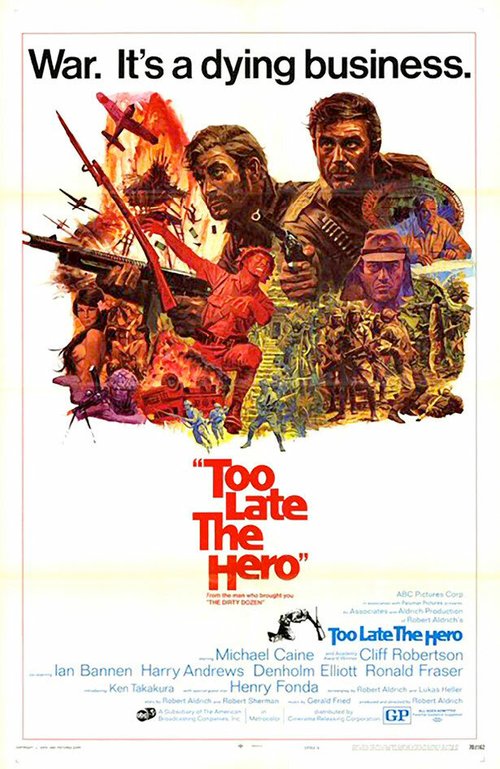 Обложка (Постер) Слишком поздно, герой / Too Late the Hero (1970) SATRip