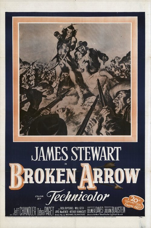 Обложка (Постер) Сломанная стрела / Broken Arrow (1950) SATRip Обложка (Постер) Сломанная стрела / Broken Arrow (1950) SATRip