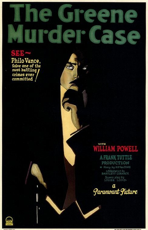Обложка (Постер) Случайное убийство Грина / The Greene Murder Case (1929) SATRip