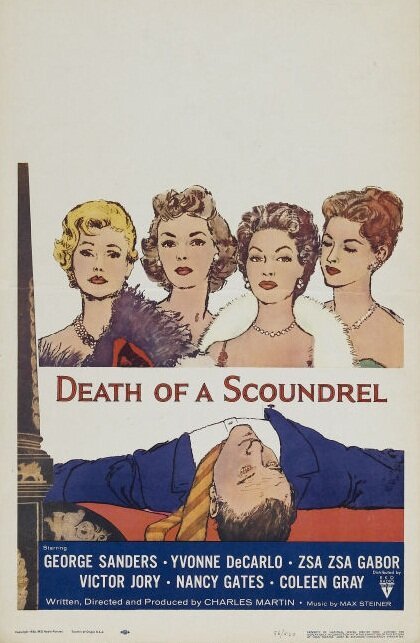 Обложка (Постер) Смерть негодяя / Death of a Scoundrel (1956) SATRip