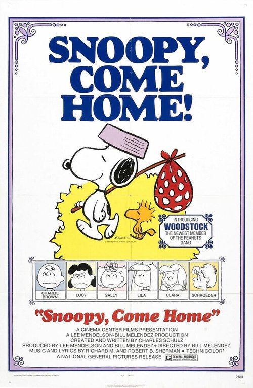 Обложка (Постер) Снупи, возвращайся! / Snoopy Come Home (1972) SATRip