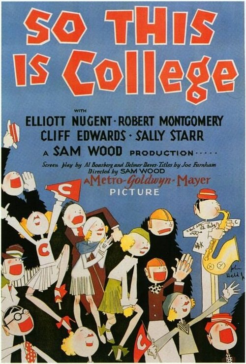 Обложка (Постер) So This Is College (1929) SATRip