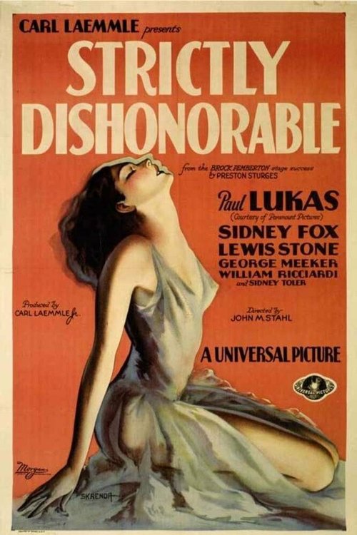 Обложка (Постер) Strictly Dishonorable (1931) SATRip