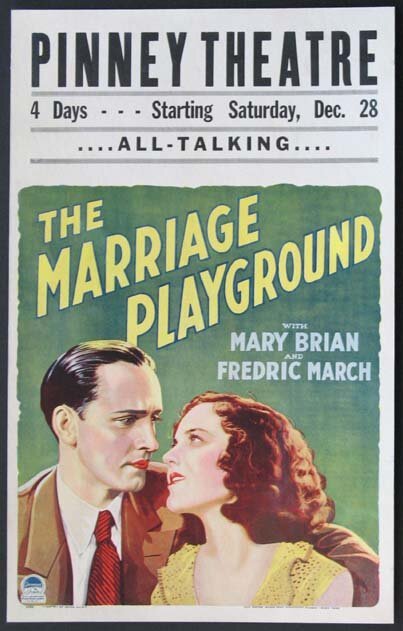 Обложка (Постер) Свадебная площадка для игр / The Marriage Playground (1929) SATRip