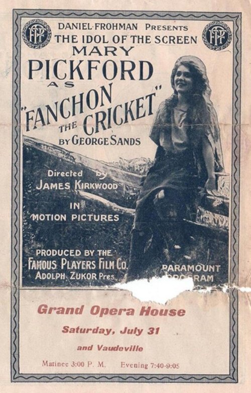 Обложка (Постер) Сверчок Фашон / Fanchon the Cricket (1915) SATRip