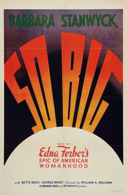 Обложка (Постер) Такой большой! / So Big! (1932) SATRip