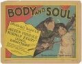 Обложка Тело и душа / Body and Soul (1927) 