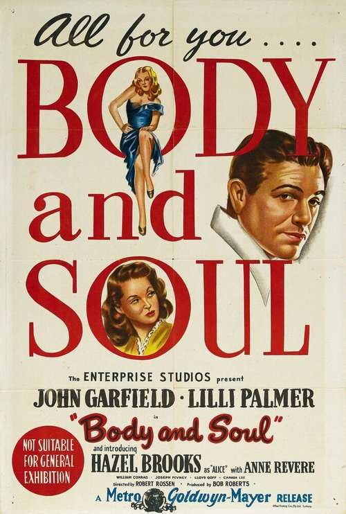 Обложка (Постер) Тело и душа / Body and Soul (1947) SATRip