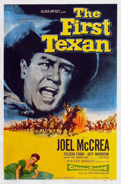 Обложка (Постер) The First Texan (1956) SATRip Обложка (Постер) The First Texan (1956) SATRip