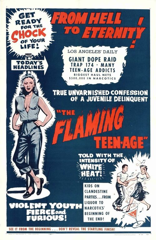 Обложка (Постер) The Flaming Teenage (1956) SATRip Обложка (Постер) The Flaming Teenage (1956) SATRip