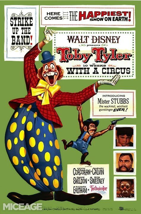 Обложка (Постер) Тоби Тайлер / Toby Tyler, or Ten Weeks with a Circus (1960) SATRip