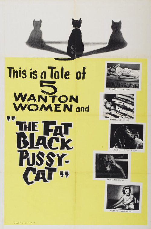 Обложка (Постер) Толстая чёрная киска / The Fat Black Pussycat (1963) SATRip Обложка (Постер) Толстая чёрная киска / The Fat Black Pussycat (1963) SATRip