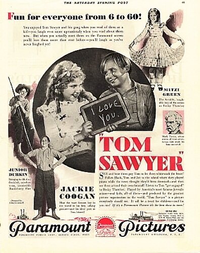 Обложка (Постер) Том Сойер / Tom Sawyer (1930) SATRip