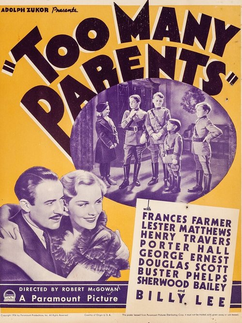 Обложка (Постер) Too Many Parents (1936) SATRip