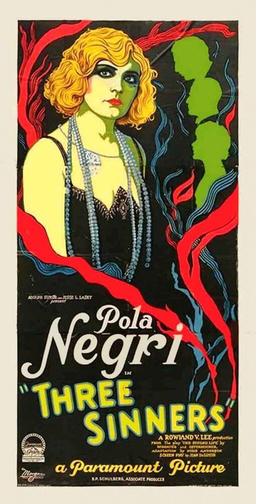 Обложка (Постер) Три грешника / Three Sinners (1928) SATRip