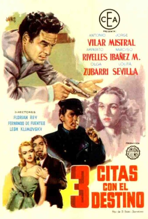 Обложка (Постер) Три встречи с судьбой / Tres citas con el destino (1954) SATRip Обложка (Постер) Три встречи с судьбой / Tres citas con el destino (1954) SATRip