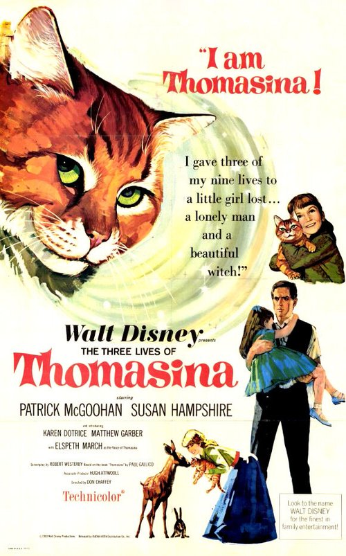 Обложка (Постер) Три жизни Томазины / The Three Lives of Thomasina (1963) SATRip Обложка (Постер) Три жизни Томазины / The Three Lives of Thomasina (1963) SATRip