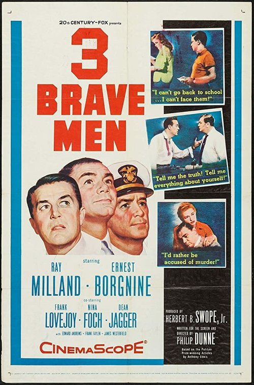 Обложка (Постер) Трое храбрых мужчин / Three Brave Men (1956) SATRip Обложка (Постер) Трое храбрых мужчин / Three Brave Men (1956) SATRip