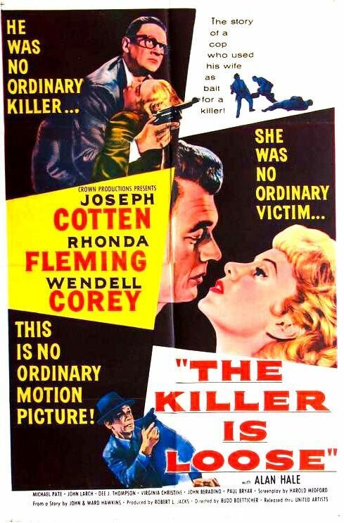 Обложка (Постер) Убийца на свободе / The Killer Is Loose (1956) SATRip
