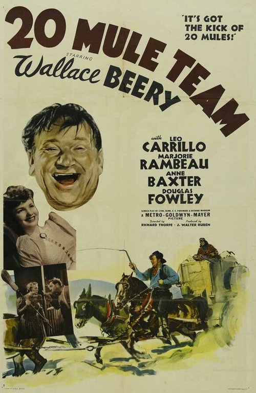 Обложка (Постер) Упряжка из двадцати мулов / 20 Mule Team (1940) SATRip Обложка (Постер) Упряжка из двадцати мулов / 20 Mule Team (1940) SATRip
