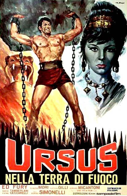 Обложка (Постер) Урсус в Огненной земле / Ursus nella terra di fuoco (1963) SATRip