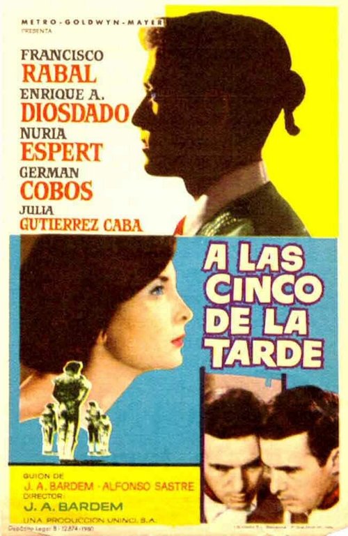 Обложка (Постер) В 5 часов вечера / A las cinco de la tarde (1961) SATRip Обложка (Постер) В 5 часов вечера / A las cinco de la tarde (1961) SATRip