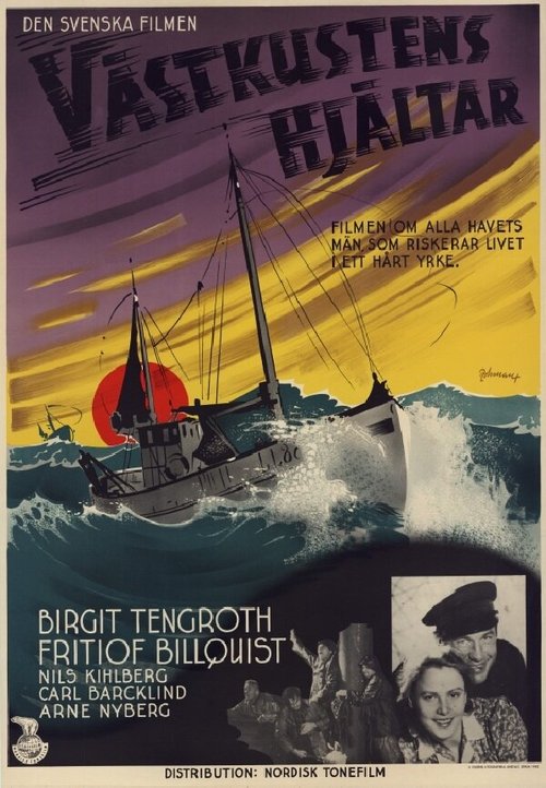 Обложка (Постер) Västkustens hjältar (1940) SATRip Обложка (Постер) Västkustens hjältar (1940) SATRip