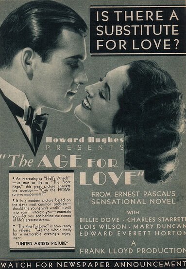 Обложка (Постер) Век любви / The Age for Love (1931) SATRip