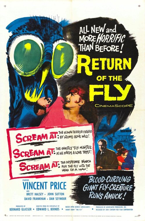 Обложка (Постер) Возвращение мухи / Return of the Fly (1959) SATRip