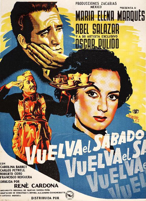 Обложка (Постер) Vuelva el sábado (1951) SATRip