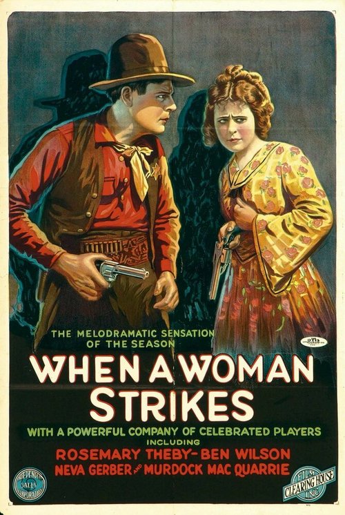 Обложка (Постер) When a Woman Strikes (1919) 