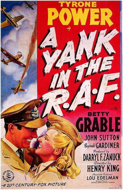 Обложка (Постер) Янки в королевских ВВС / A Yank in the R.A.F. (1941) SATRip