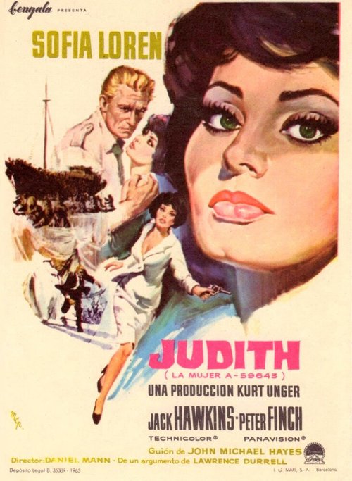 Обложка (Постер) Юдифь / Judith (1966) SATRip Обложка (Постер) Юдифь / Judith (1966) SATRip