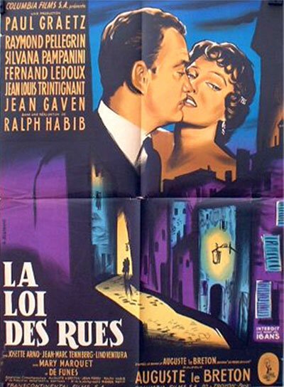 Обложка (Постер) Закон улиц / La Loi des rues (1956) SATRip Обложка (Постер) Закон улиц / La Loi des rues (1956) SATRip