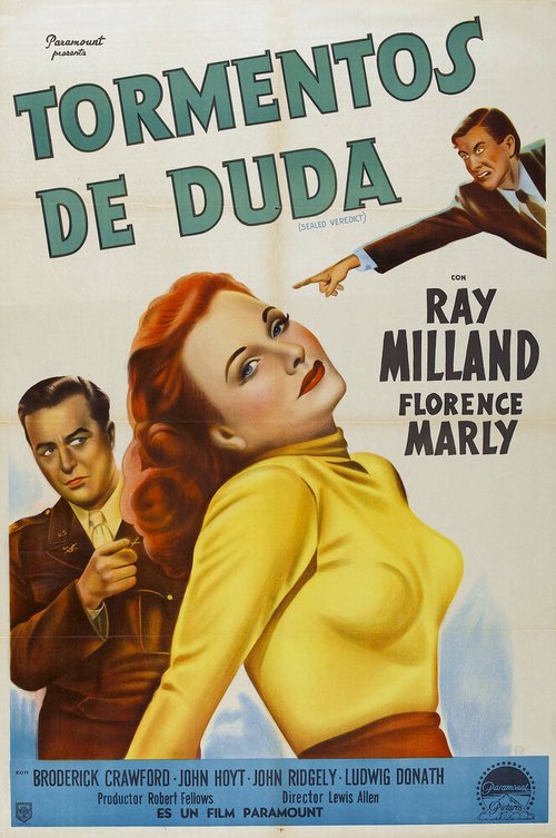 Обложка (Постер) Запечатанный приговор / Sealed Verdict (1948) SATRip Обложка (Постер) Запечатанный приговор / Sealed Verdict (1948) SATRip