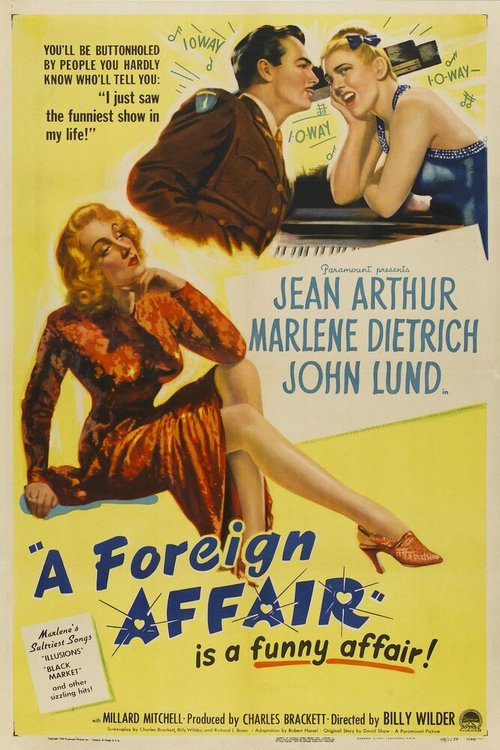 Обложка (Постер) Зарубежный роман / A Foreign Affair (1948) SATRip Обложка (Постер) Зарубежный роман / A Foreign Affair (1948) SATRip