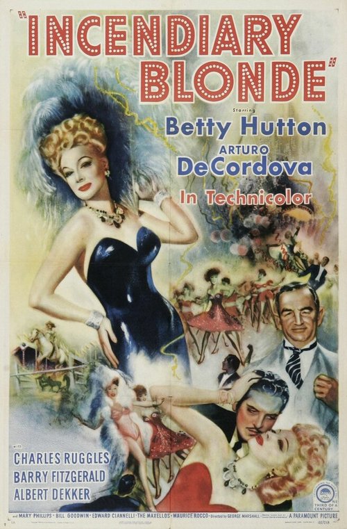 Обложка (Постер) Зажигательная блондинка / Incendiary Blonde (1945) SATRip Обложка (Постер) Зажигательная блондинка / Incendiary Blonde (1945) SATRip