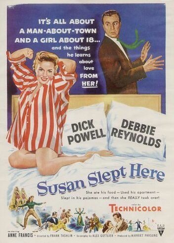 Обложка (Постер) Здесь спала Сьюзен / Susan Slept Here (1954) SATRip