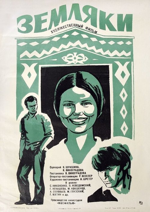 Обложка (Постер) Земляки (1974) SATRip Обложка (Постер) Земляки (1974) SATRip