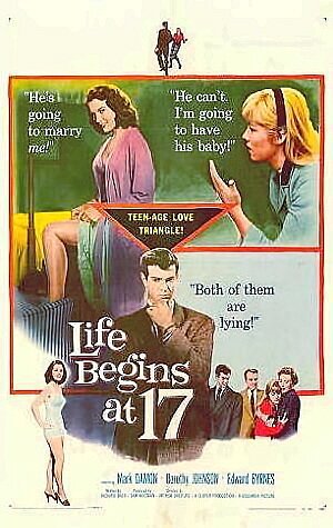 Обложка (Постер) Жизнь начинается в 17 / Life Begins at 17 (1958) SATRip