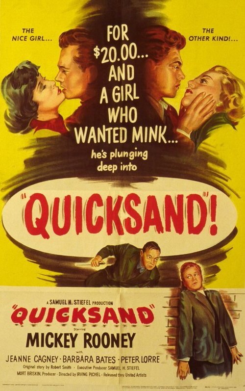 Обложка (Постер) Зыбучий песок / Quicksand (1950) SATRip Обложка (Постер) Зыбучий песок / Quicksand (1950) SATRip