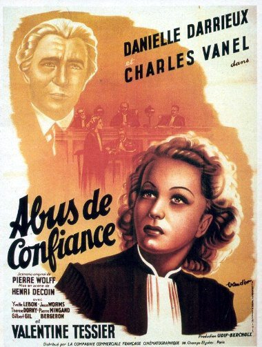 Обложка (Постер) Злоупотребление доверием / Abus de confiance (1937) SATRip Обложка (Постер) Злоупотребление доверием / Abus de confiance (1937) SATRip