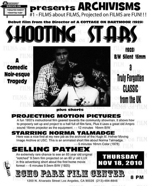 Обложка (Постер) Звёзды на съёмках / Shooting Stars (1928) SATRip