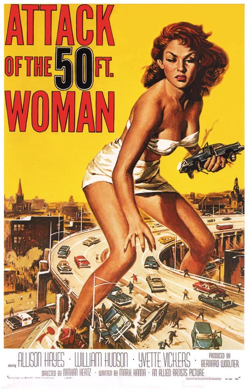 Обложка (Постер) Атака 50-футовой женщины / Attack of the 50 Foot Woman (1958) SATRip