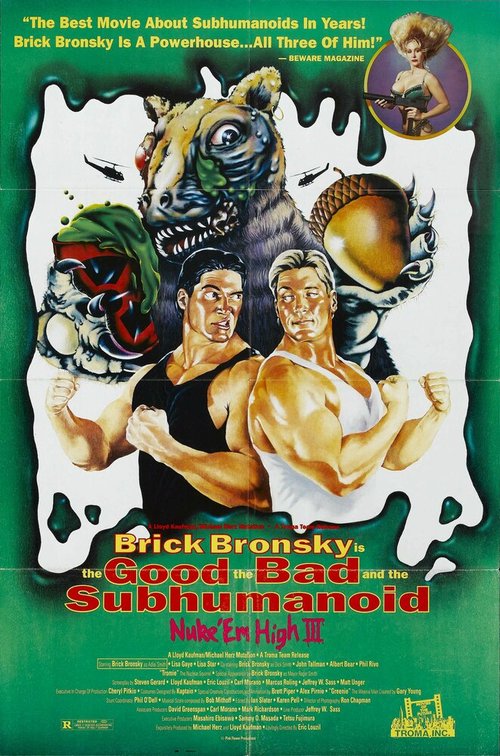 Обложка (Постер) Атомная школа 3 / Class of Nuke 'Em High Part 3: The Good, the Bad and the Subhumanoid (1995) HDRip Обложка (Постер) Атомная школа 3 / Class of Nuke 'Em High Part 3: The Good, the Bad and the Subhumanoid (1995) HDRip