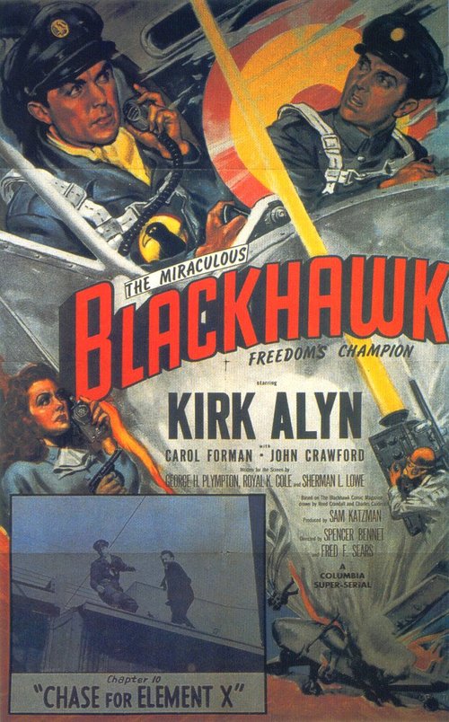 Обложка (Постер) Черный ястреб: Бесстрашный поборник свободы / Blackhawk: Fearless Champion of Freedom (1952) SATRip