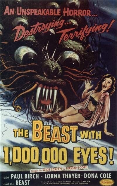 Обложка (Постер) Чудовище с миллионом глаз / The Beast with a Million Eyes (1955) SATRip