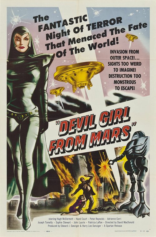 Обложка (Постер) Дьяволица с Марса / Devil Girl from Mars (1954) SATRip