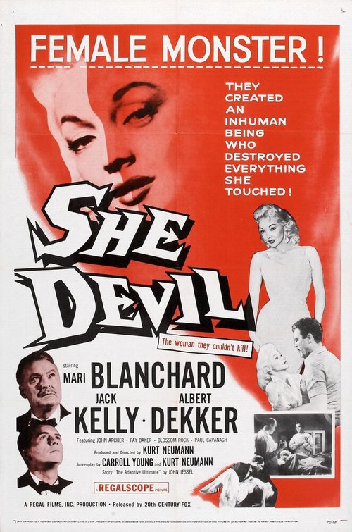 Обложка (Постер) Дьяволица / She Devil (1957) SATRip