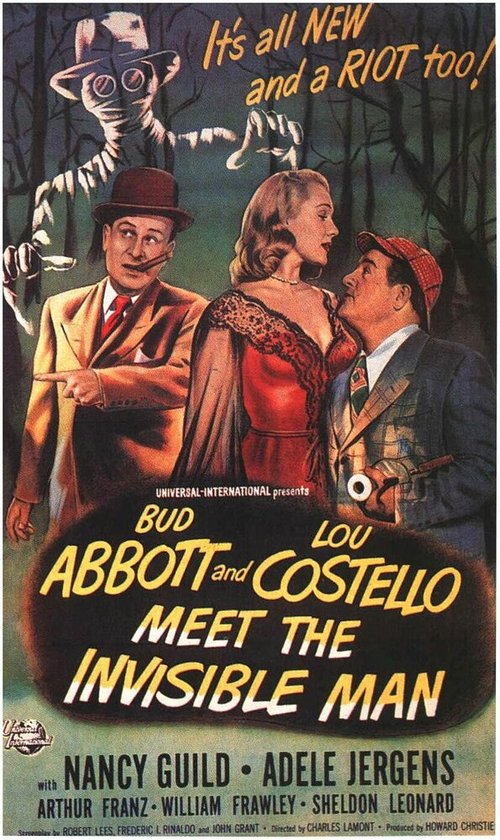 Обложка (Постер) Эббот и Костелло встречают человека-невидимку / Bud Abbott Lou Costello Meet the Invisible Man (1951) SATRip